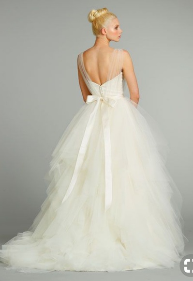 Alvina Ivory Tulle Straps Sweetheart Ball Gown - Picture 1 of 3